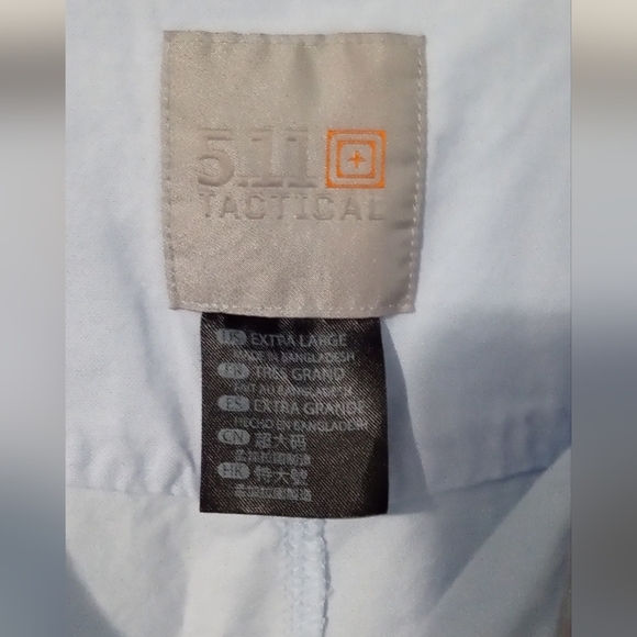 5.11 Tactical Blue Button Down Shirt - Picture 2 of 5